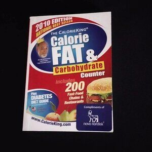 New - Calorie, Fat & Carbohydrate Counter Book
